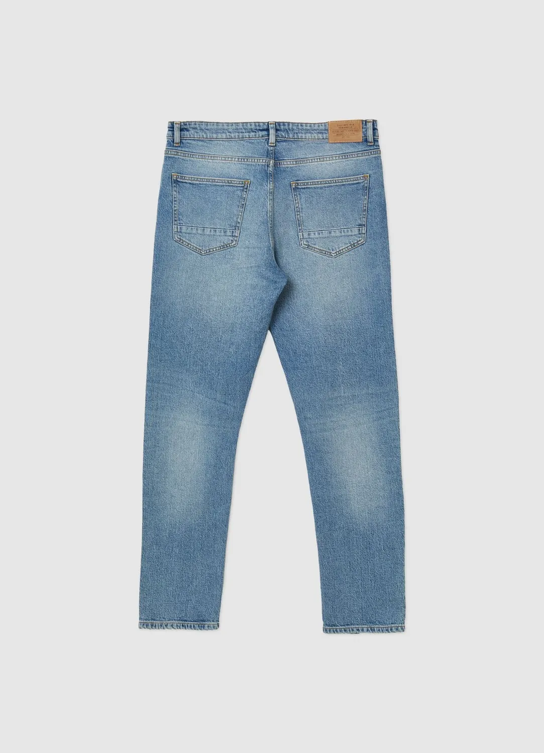 Calliope jean slim homme effet délavé 5 poches
