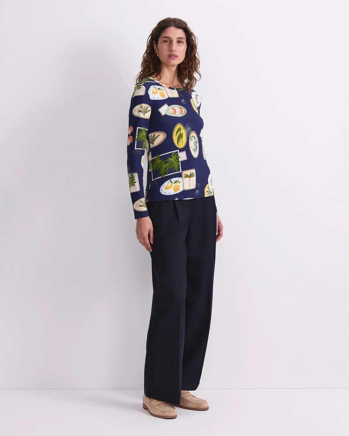 Sportscraft Piper tee femme manches longues imprimé coton