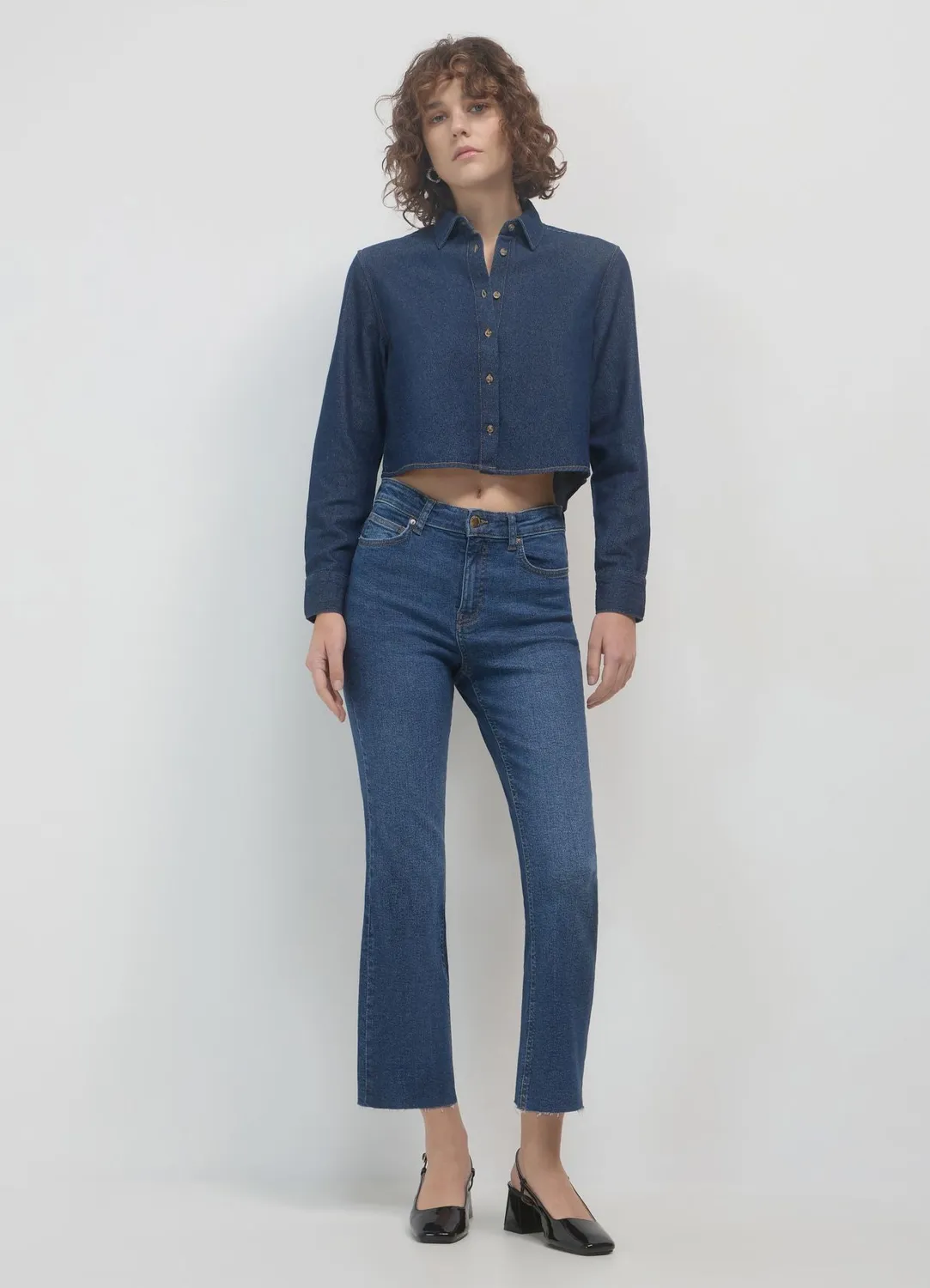 Calliope jean cropped flare femme taille 42