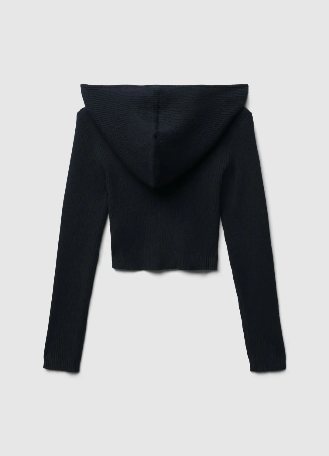 Calliope cardigan fille capuche zippé maille côtelée