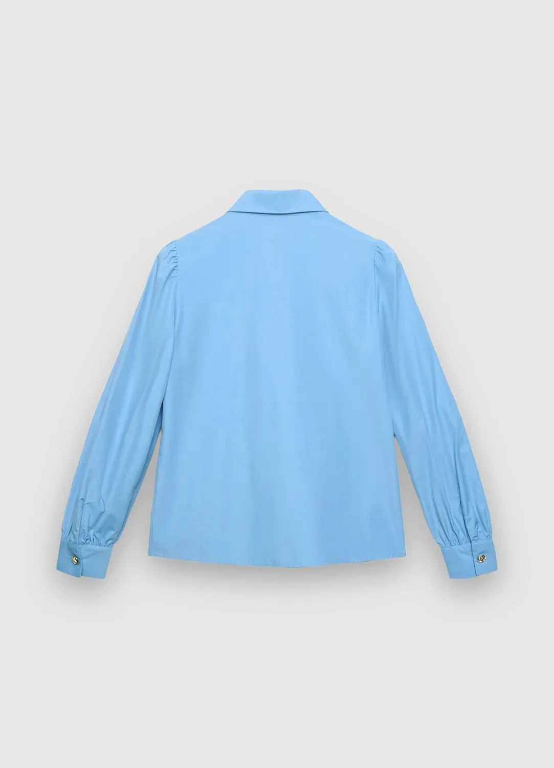 Calliope chemise femme unie boutons bijou dorés