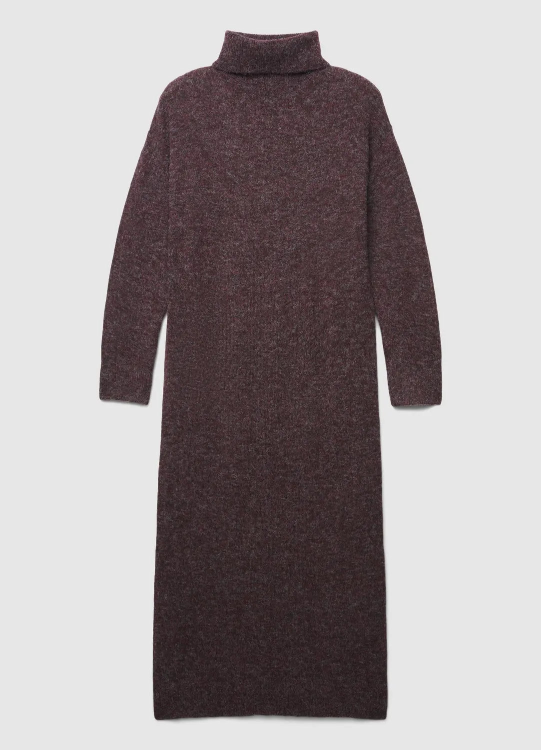 Calliope robe pull femme col roulé maille unie