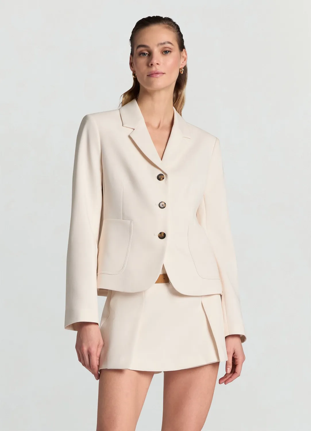 Calliope veste poches plaquées femme 3 boutons
