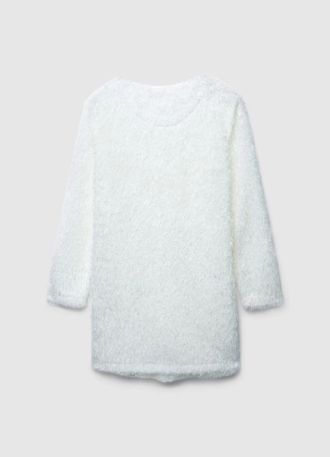 Calliope robe effet fourrure fille col décoré