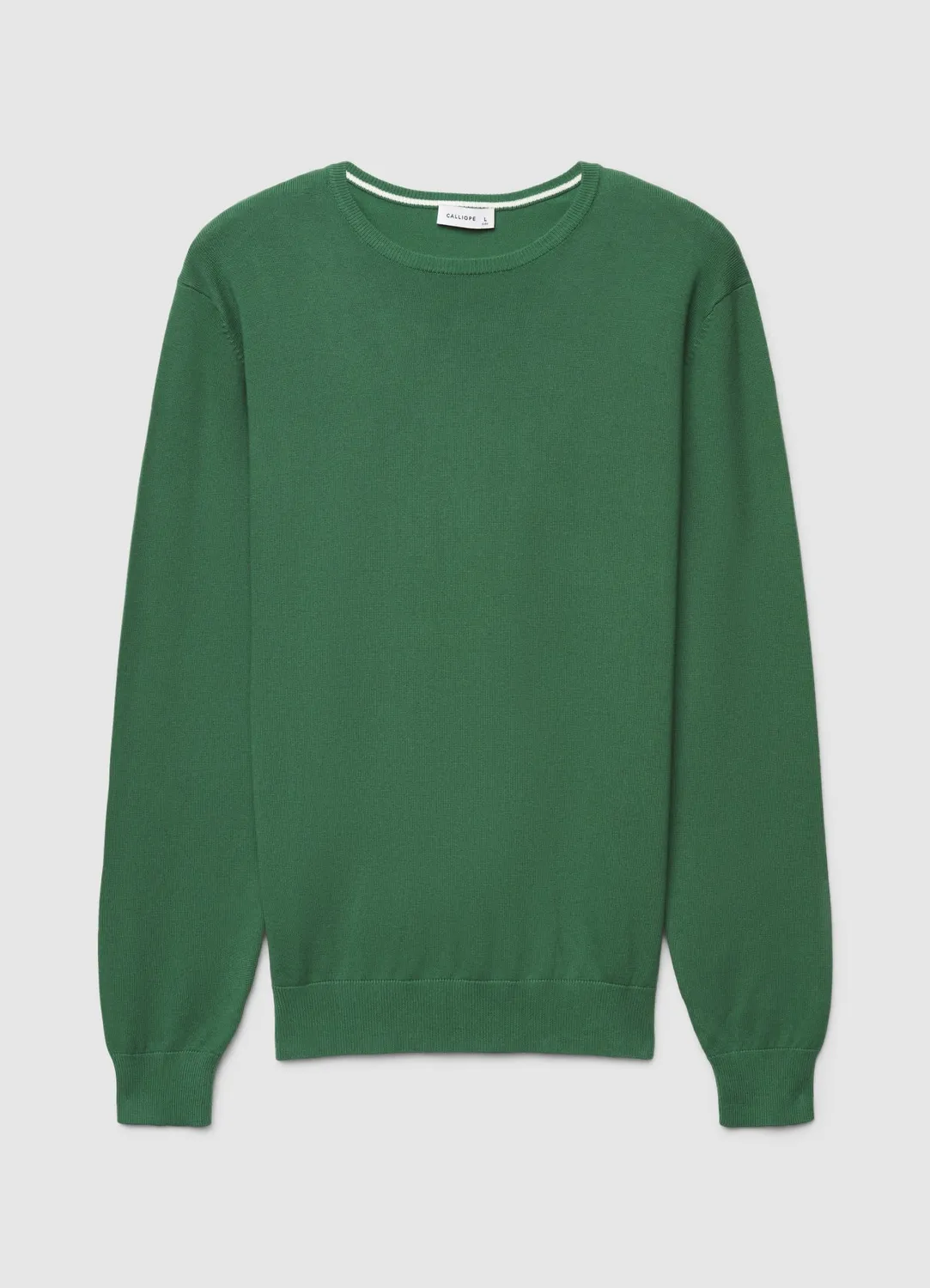 Calliope pull col rond uni manches longues homme