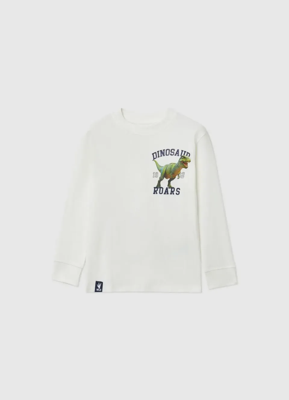 Calliope t-shirt dinosaures manches longues garçon coton