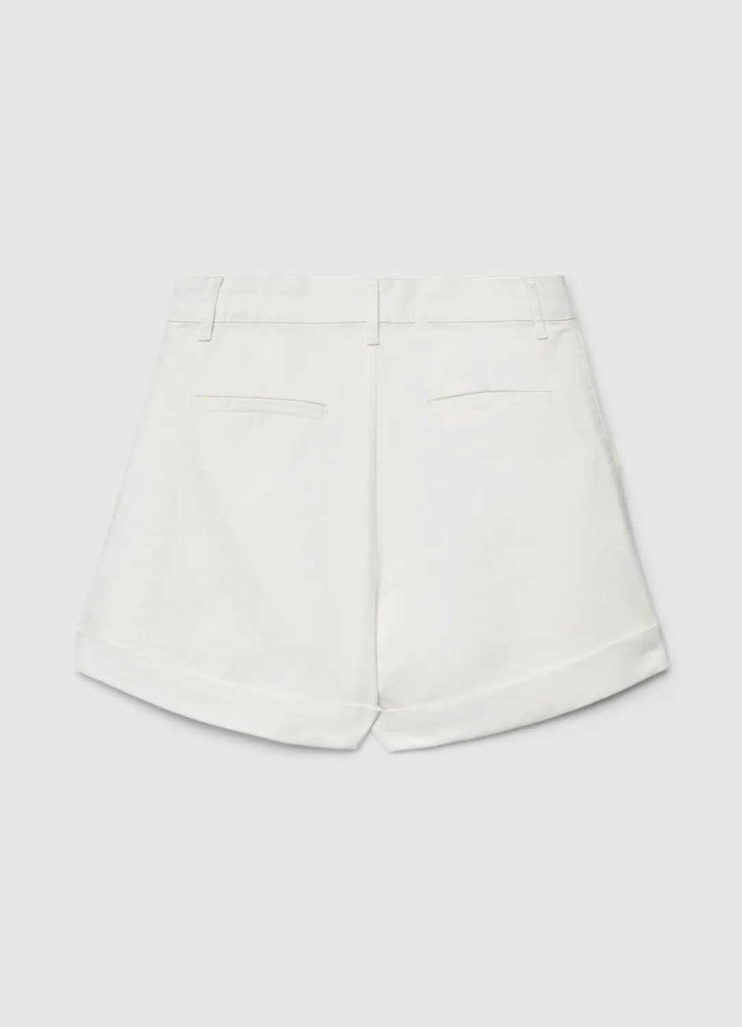 Calliope short chino femme taille haute revers