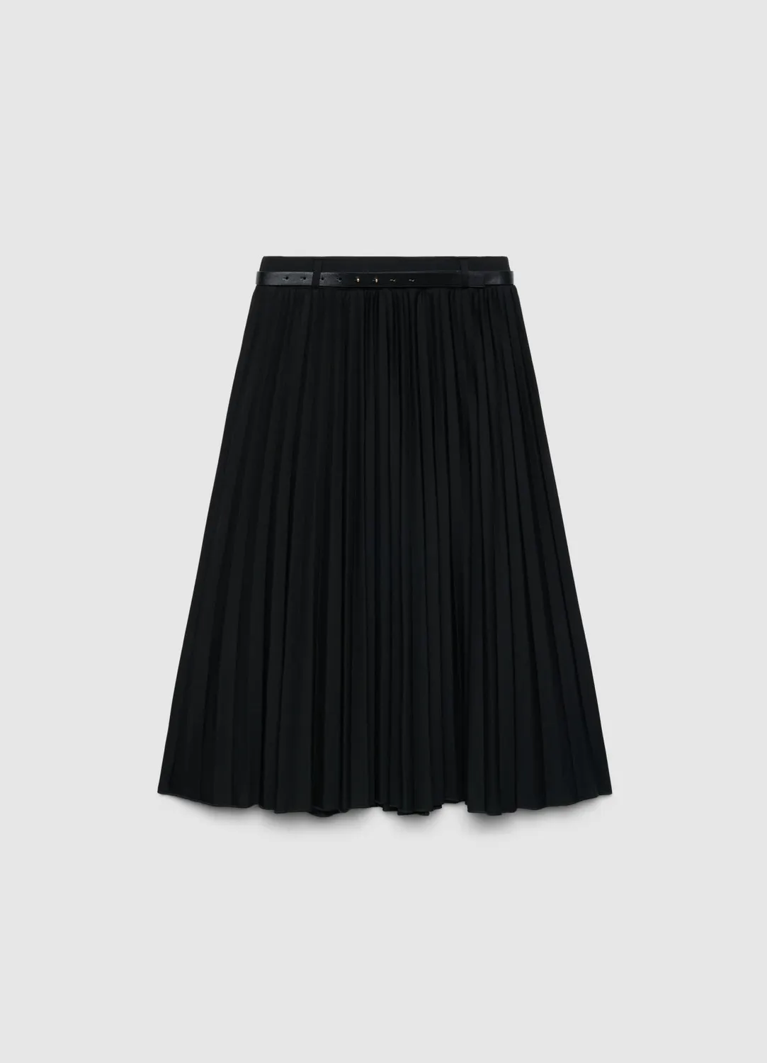 Calliope Jupe midi plissée femme ceinture évasée