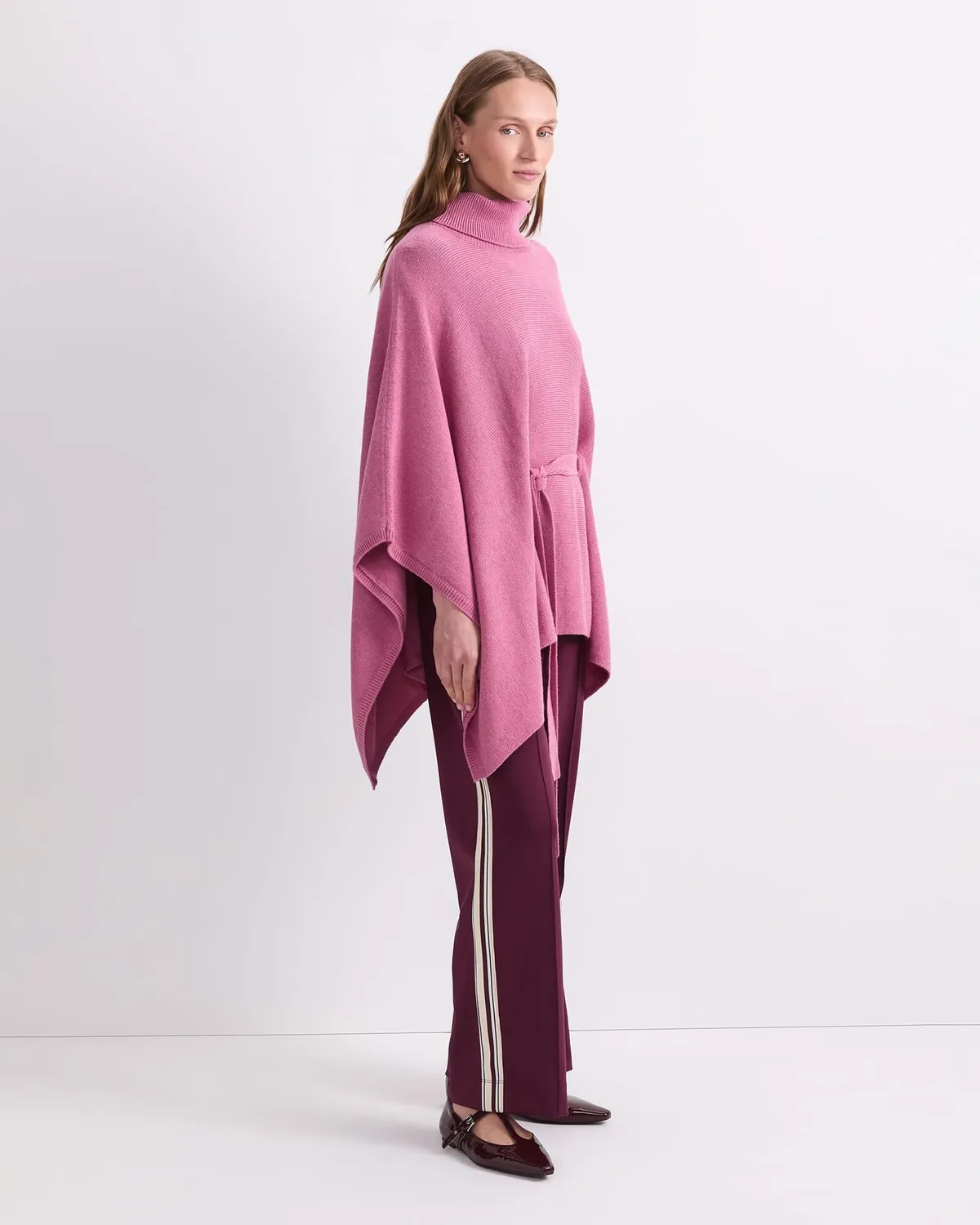 Sportscraft Sunshine poncho laine mérinos col roulé