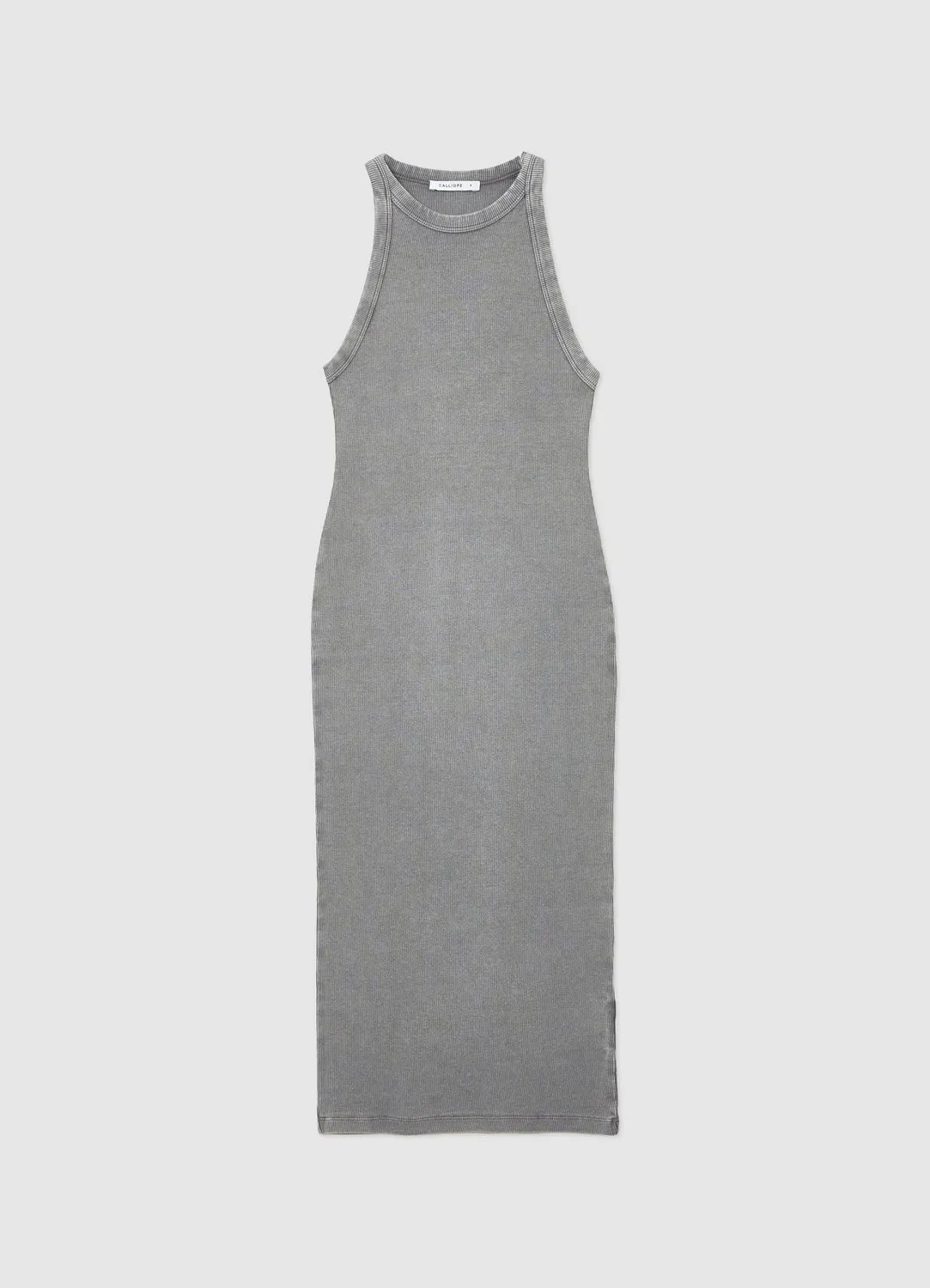 Calliope robe longue côtelé fente femme