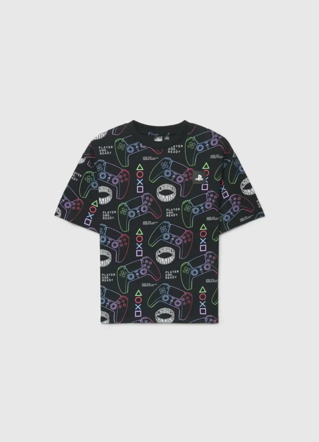 Calliope PlayStation t-shirt over garçon imprimé