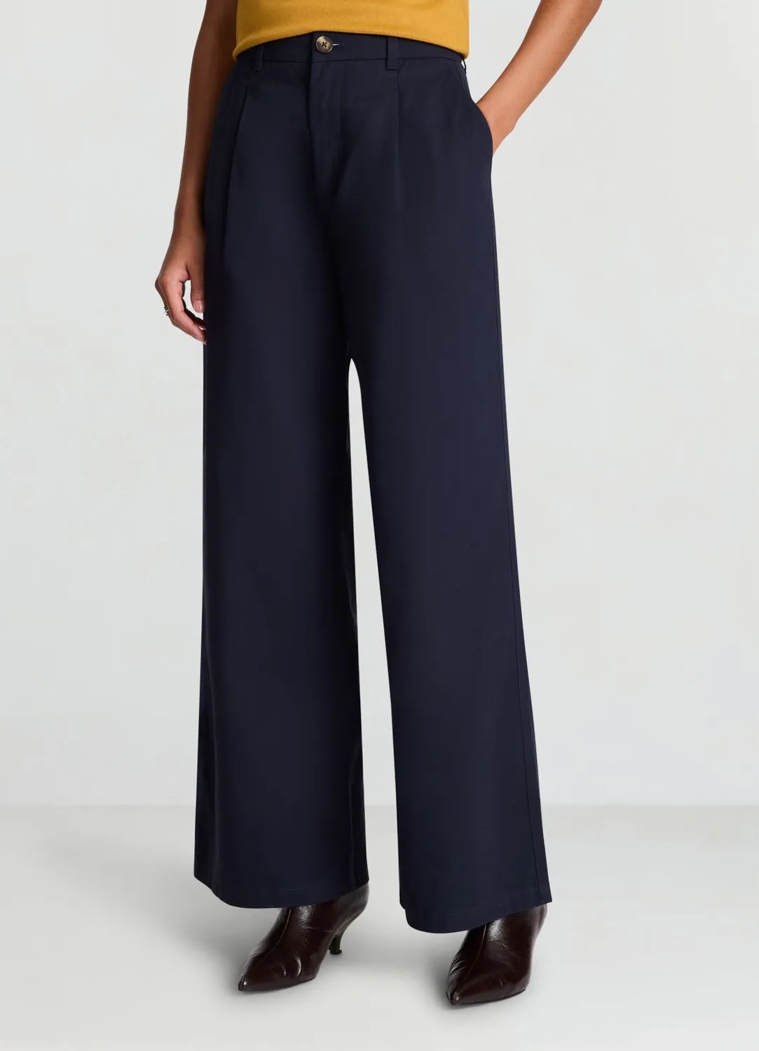 Calliope Pantalon palazzo pinces femme fluide