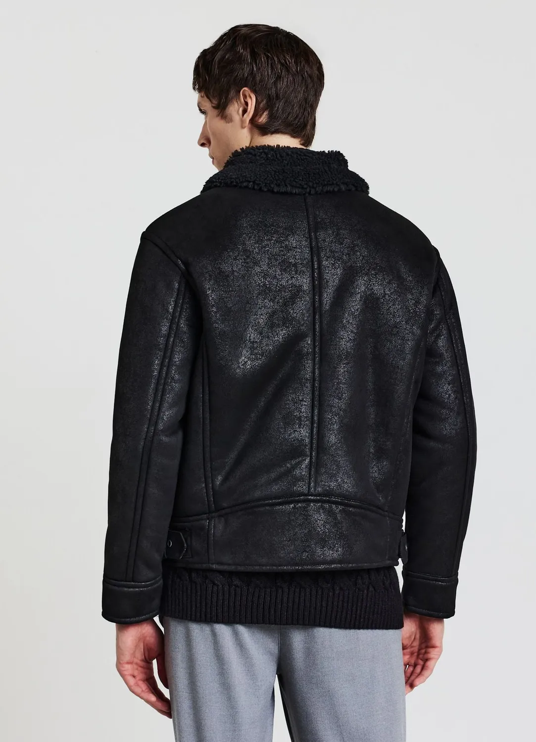 Calliope Blouson effet mouton blouson col à boucle