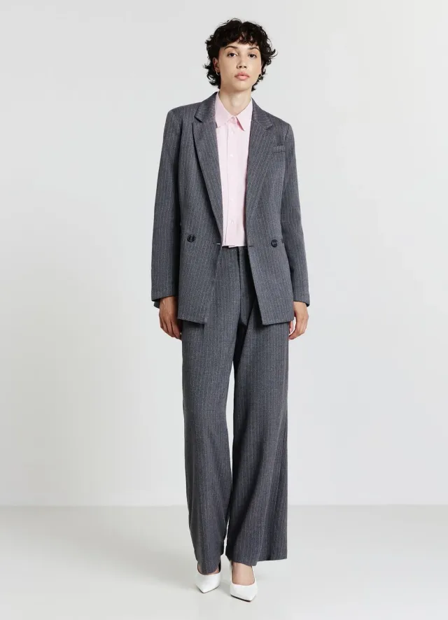 Calliope Veste double-boutonnage femme rayée