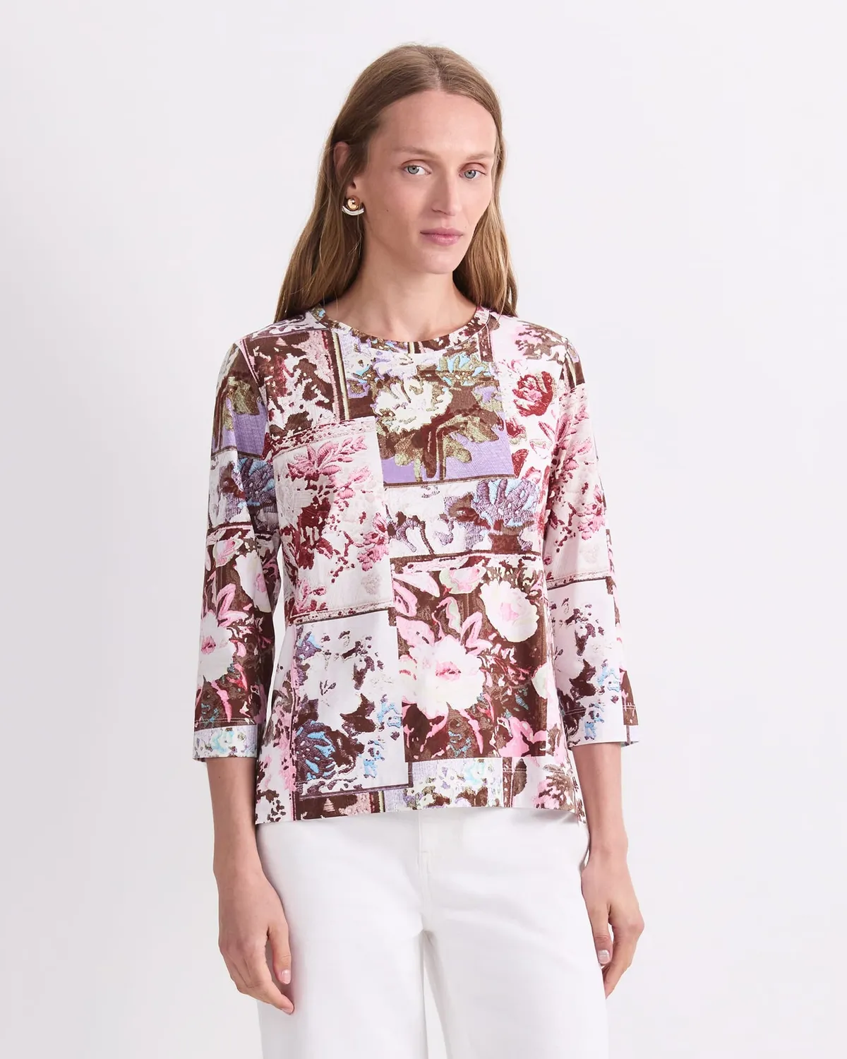 Sportscraft Tapestry T-shirt coton mercerisé imprimé femme