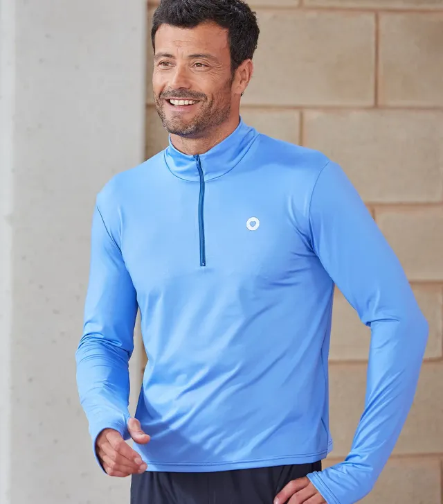 Cocorico Boost veste sport homme ciel passe-pouces