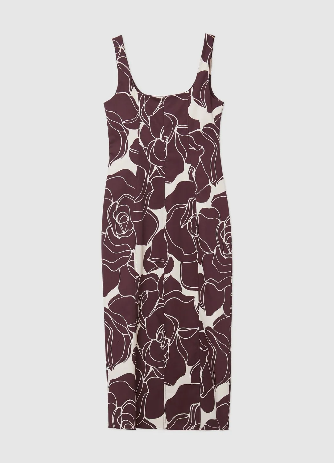 Calliope Atelier robe fourreau femme fleurs midi