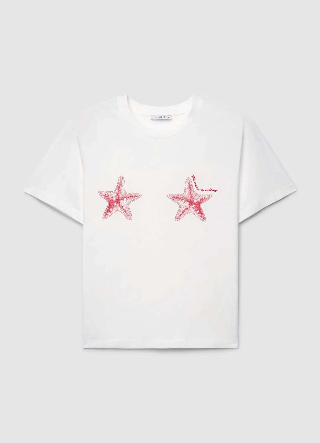 Calliope Mare t-shirt femme imprimé mer coton