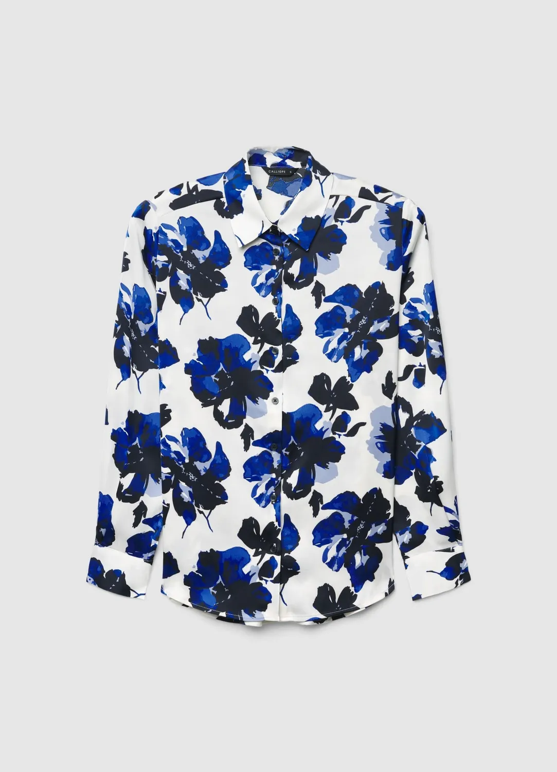 Calliope chemise fleurs satinée femme