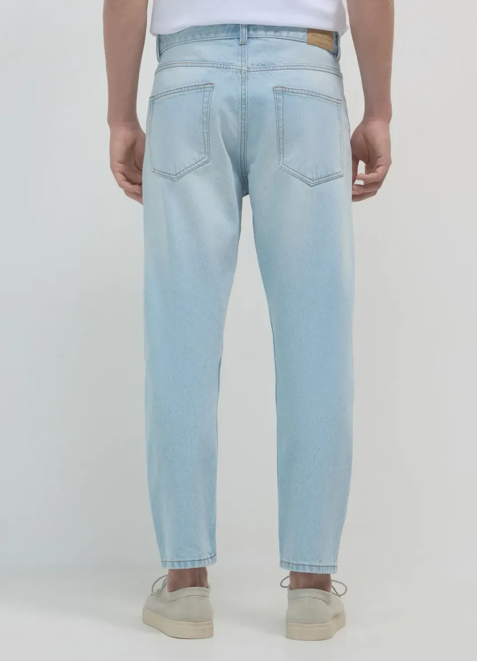 Calliope jean cropped délavé homme coupe regular