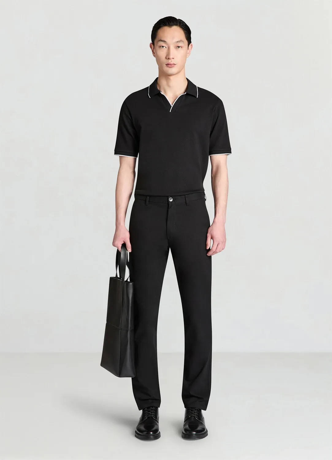 Calliope polo piqué homme sans boutons