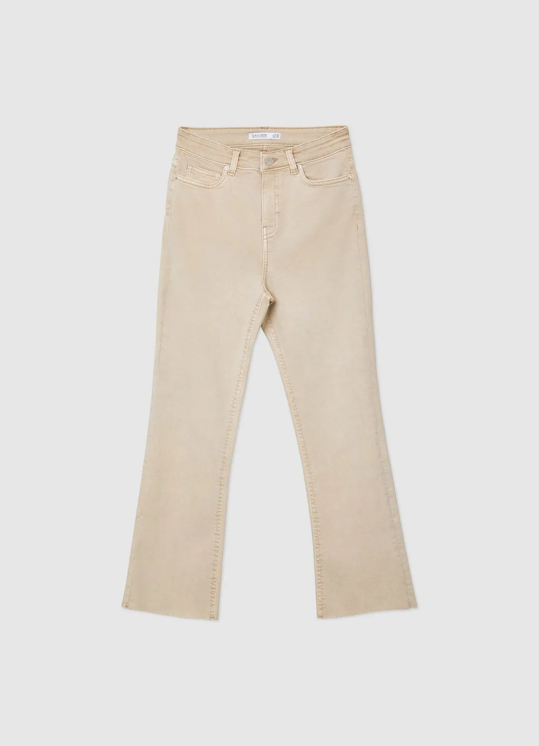 Calliope jean crop flare femme uni 5 poches