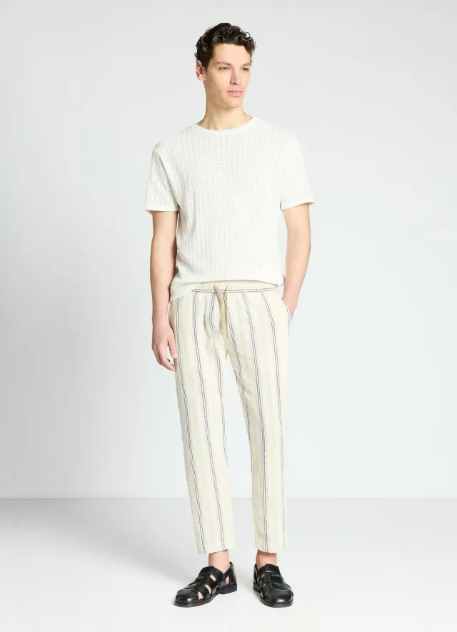 Calliope Pantalon jogger à rayures homme