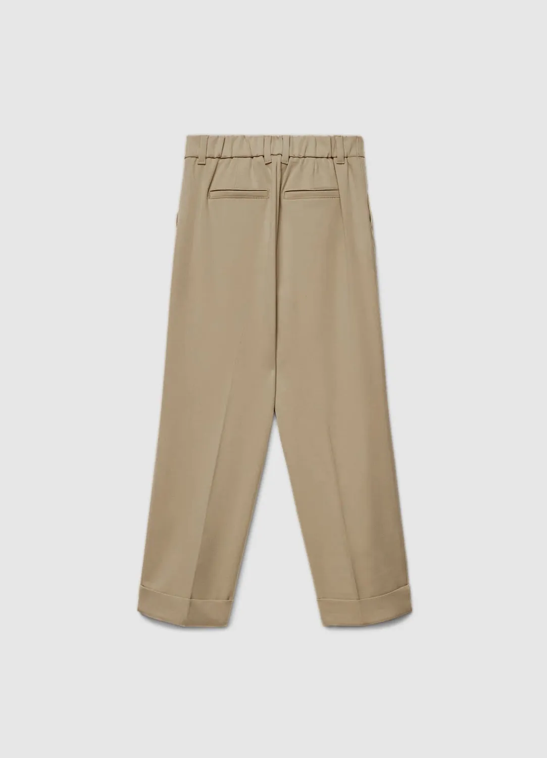Calliope pantalon taille haute elastique uni femme