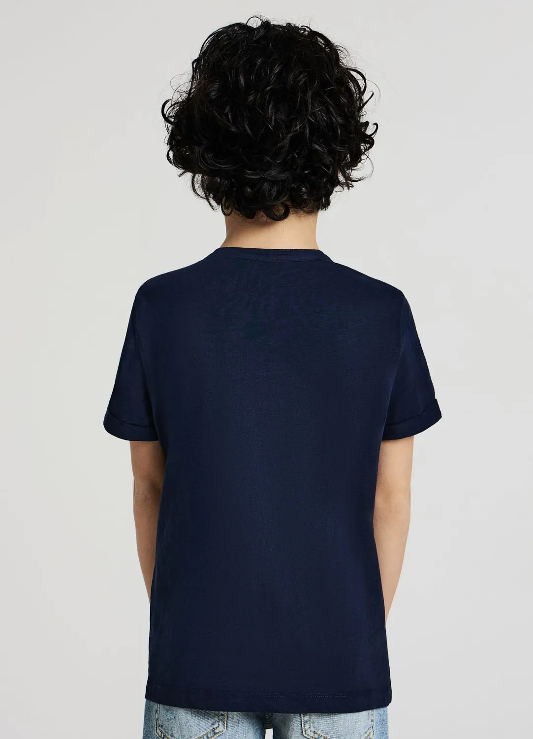 Calliope t-shirt henley garçon coton uni