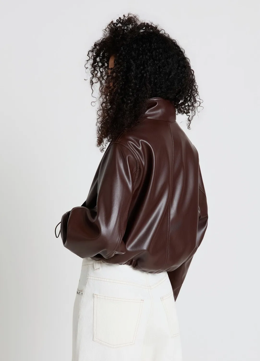 Calliope blouson femme col montant effet cuir