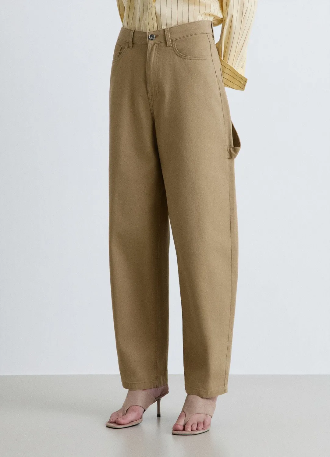 Calliope balloon worker pantalon femme cargo uni