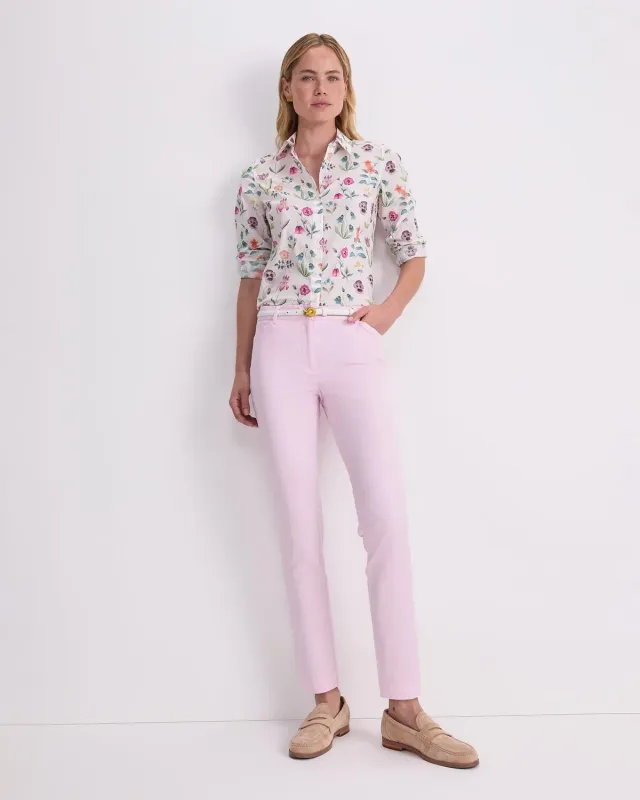 Sportscraft Evie Capri pantalon coton stretch taille 6 infroissable