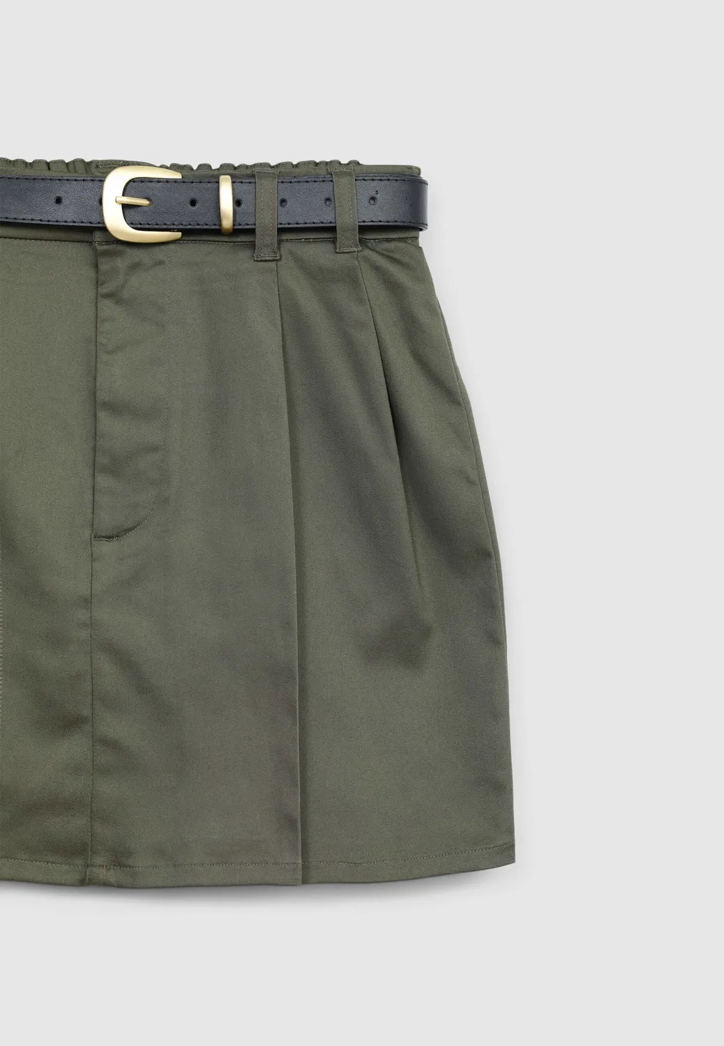 Calliope mini-jupe à pinces avec ceinture femme