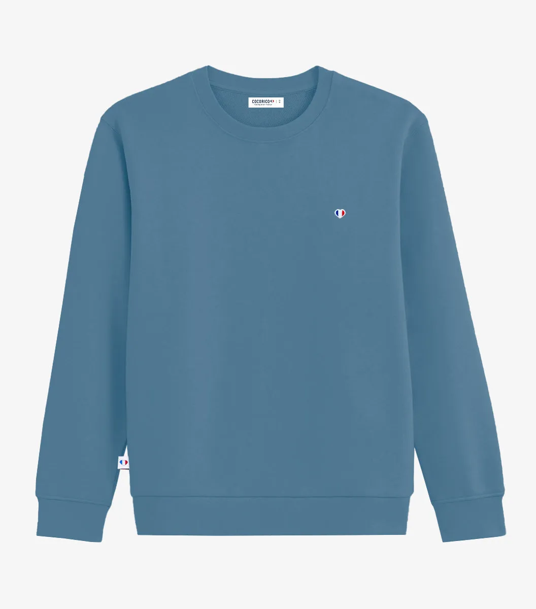 Cocorico Iconique Sweat Femme Azur coton