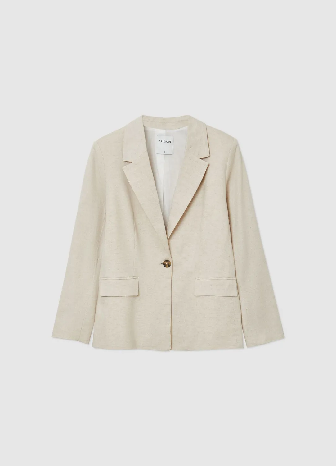 Calliope veste monopetto femme lin regular
