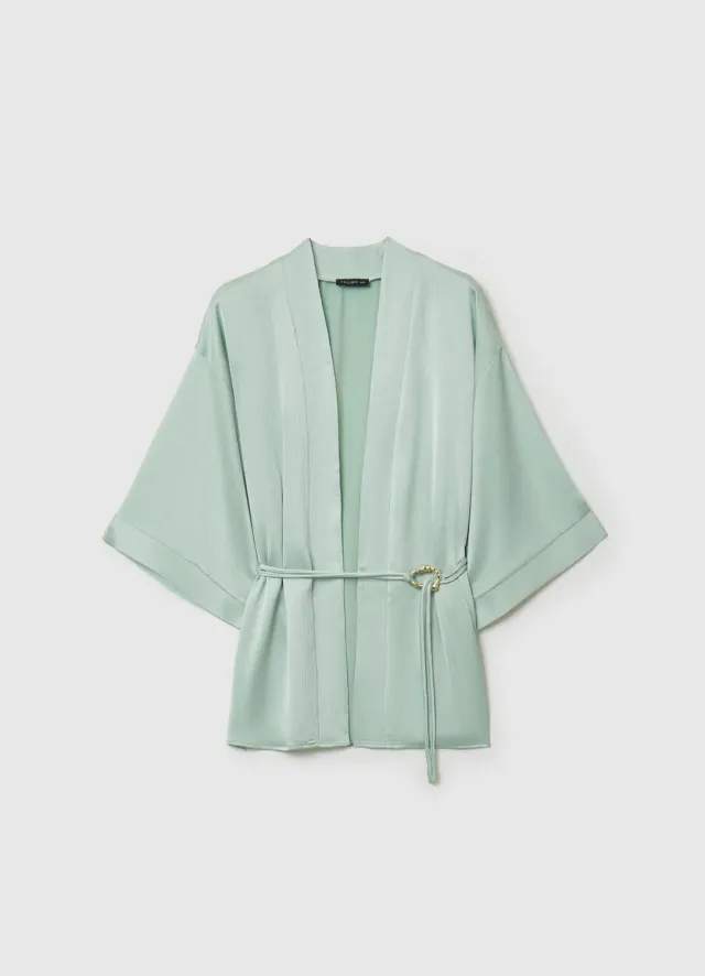 Calliope kimono plissé femme ceinture unie