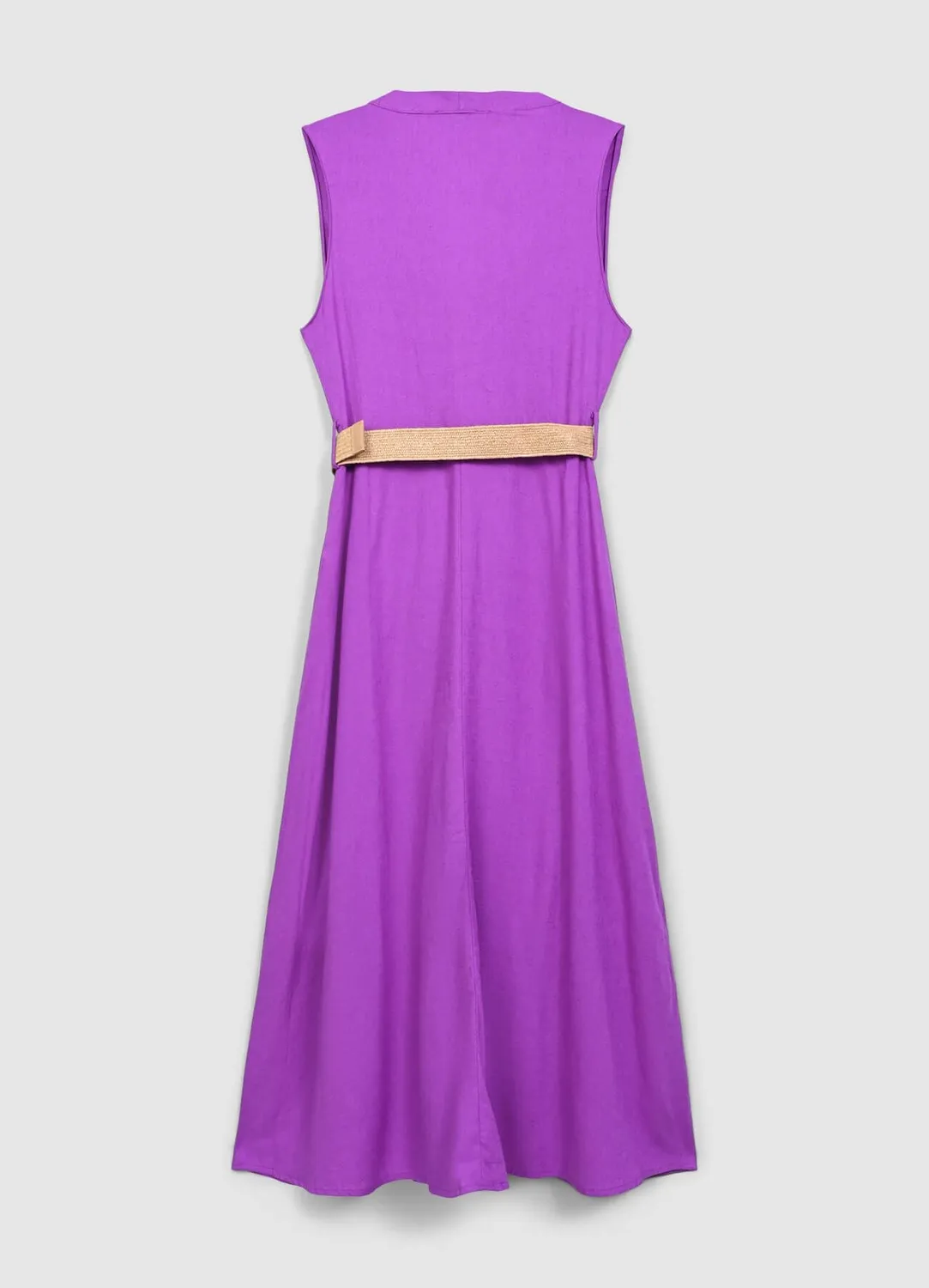 Calliope Atelier robe chemisier longue volants ceinture