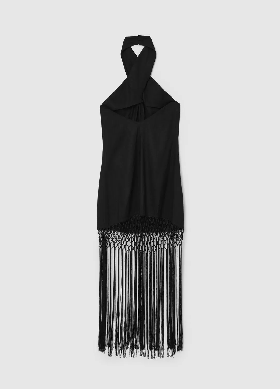 Calliope robe croisée à franges femme taille S