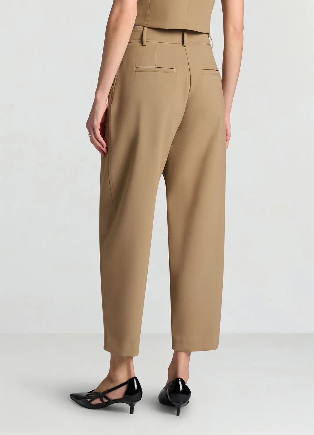 Calliope pantalon barrel femme pinces bureau