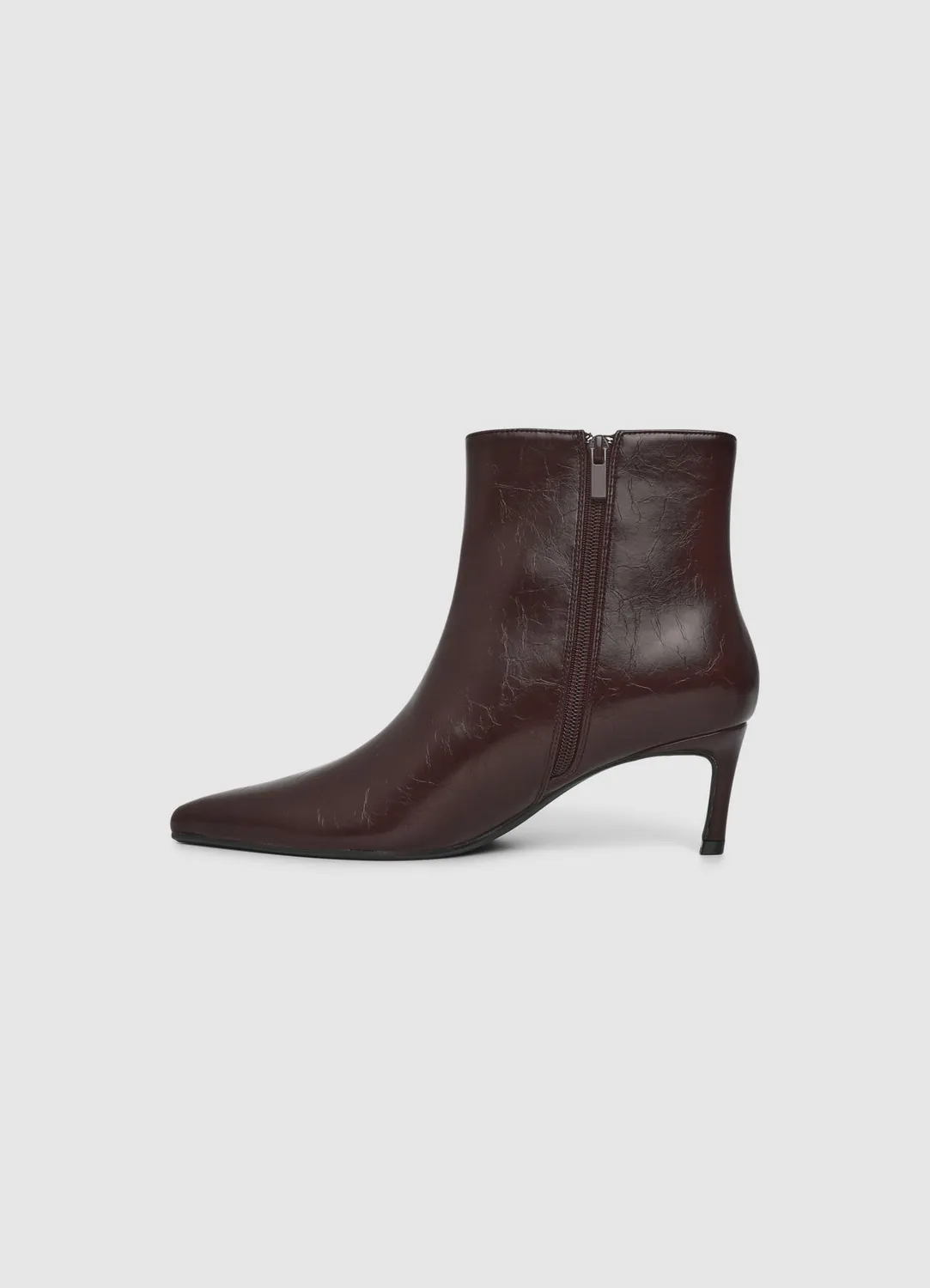 Calliope bottines similicuir zip talon 6 cm