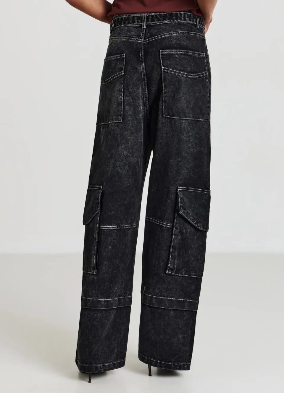Calliope jean wide leg cargo femme 40 coupe large