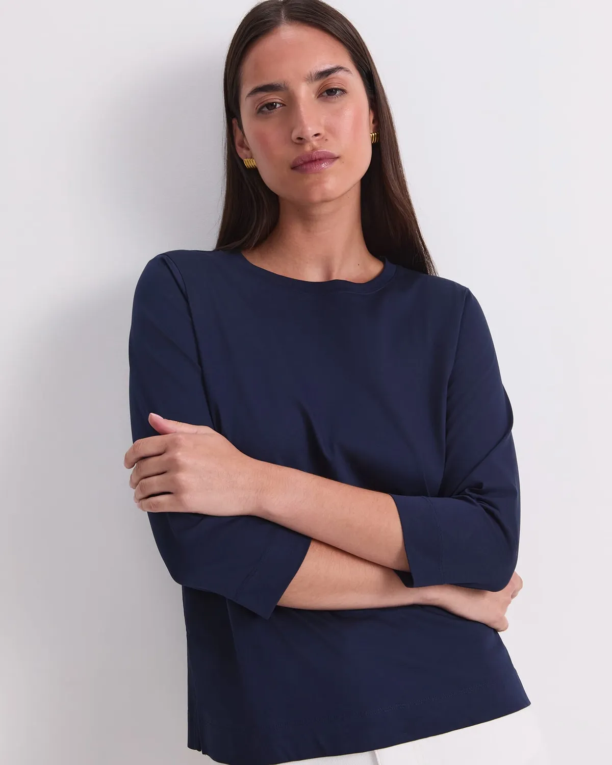 Sportscraft Mercerised Cotton T-shirt manches 3/4 coton