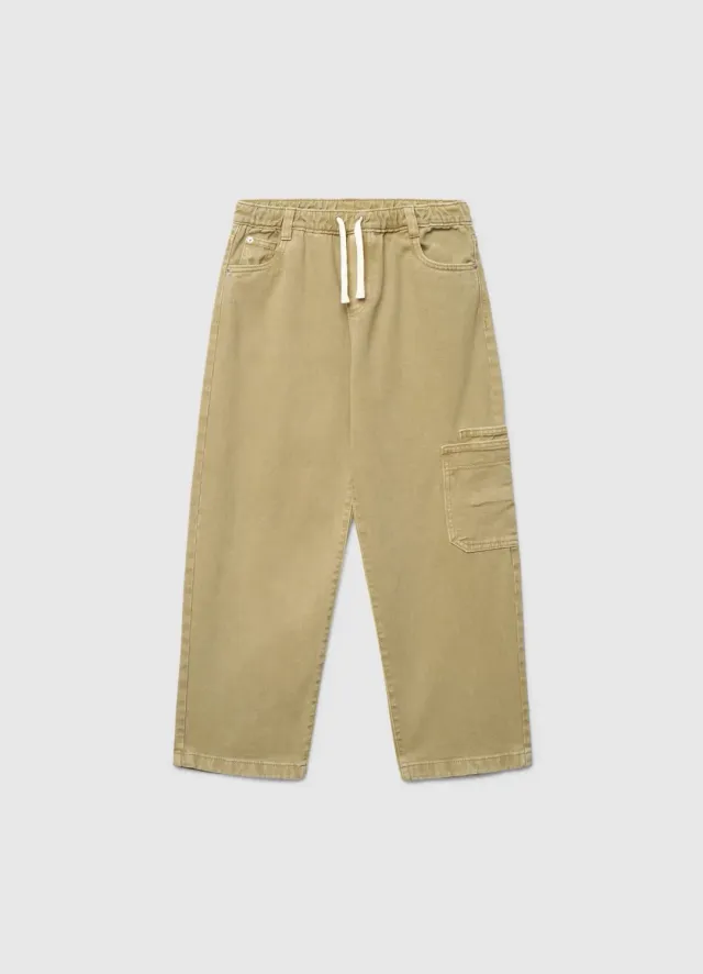 Calliope pantalon baggy cargo garçon élastique
