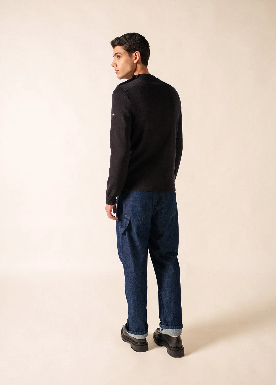 Saint James Galiote pull marin navy laine