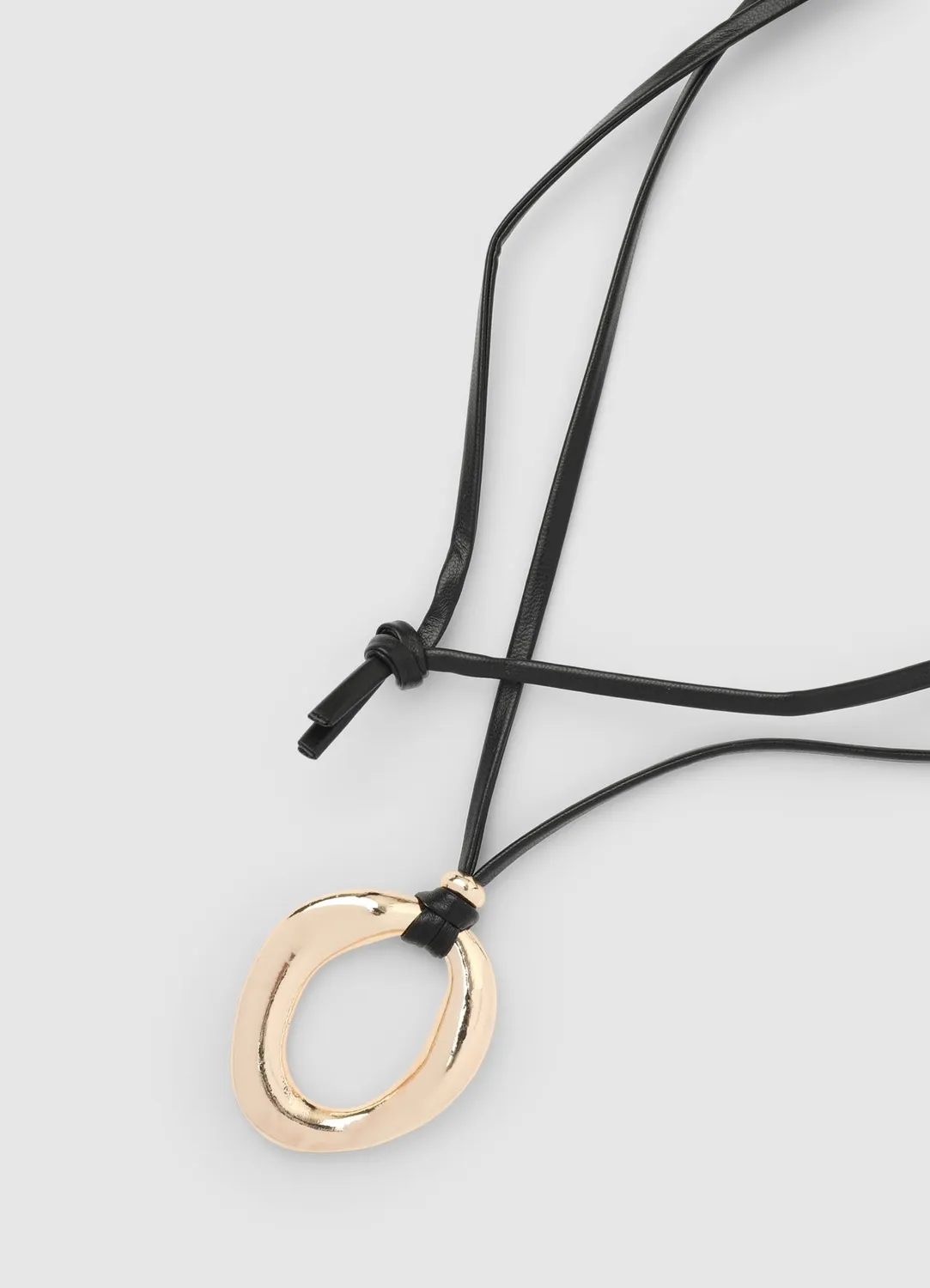 Calliope collier long pendentif anneau femme