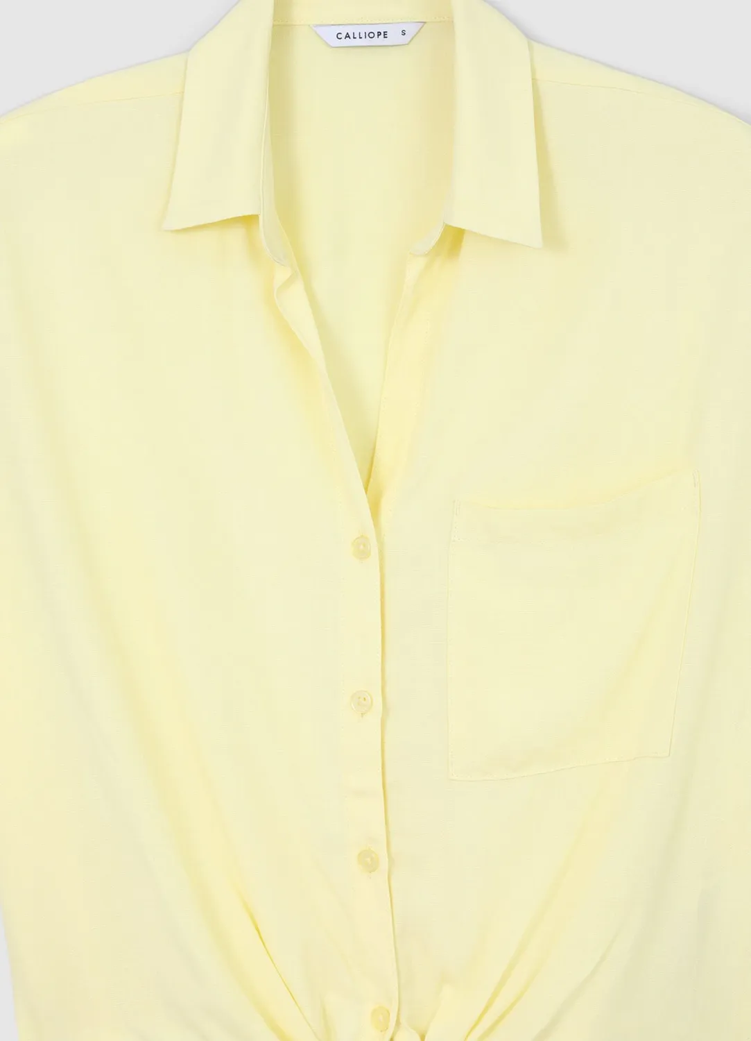 Calliope chemise nouée femme manches courtes regular