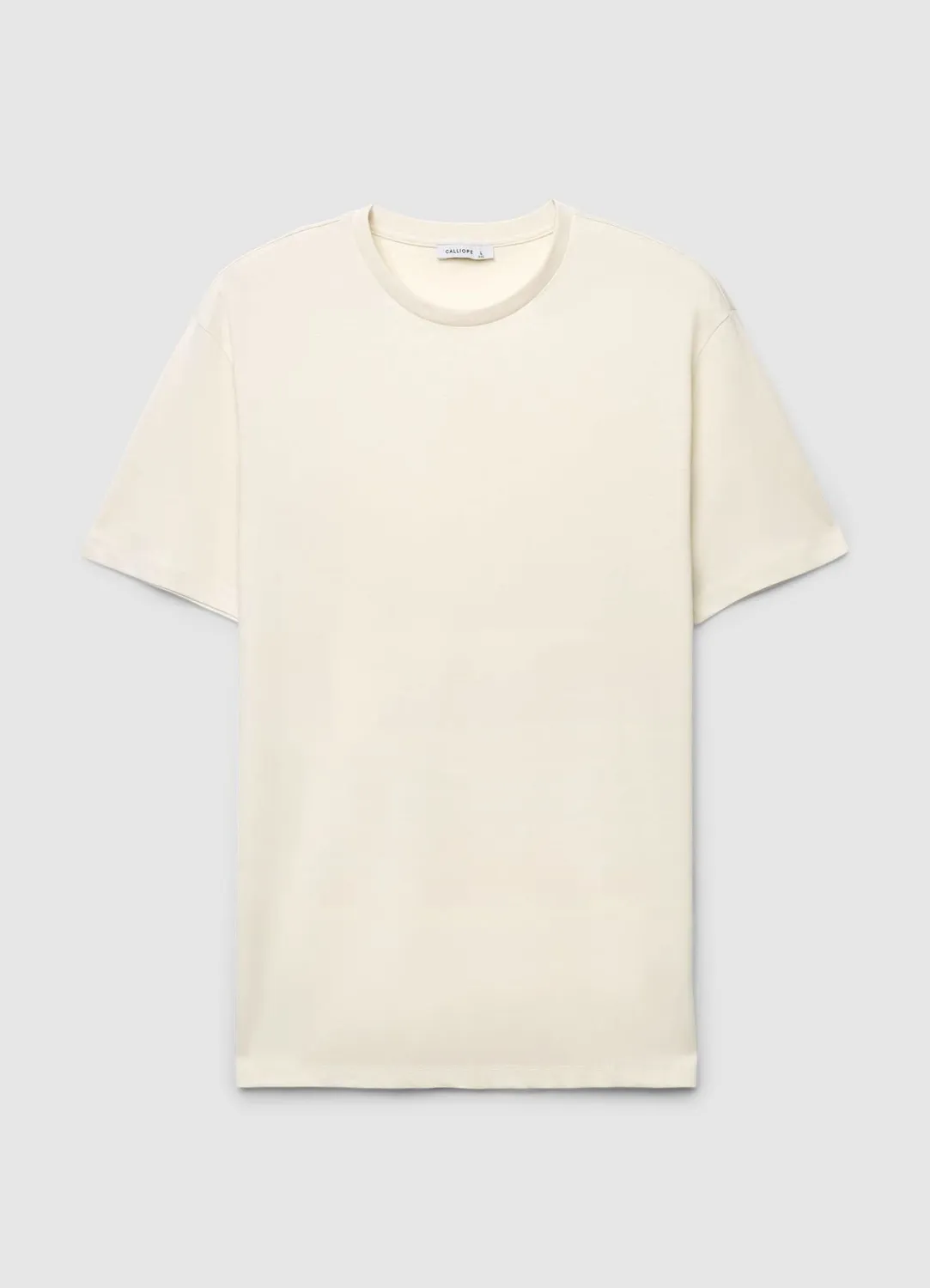 Calliope T-shirt homme col rond uni manches courtes