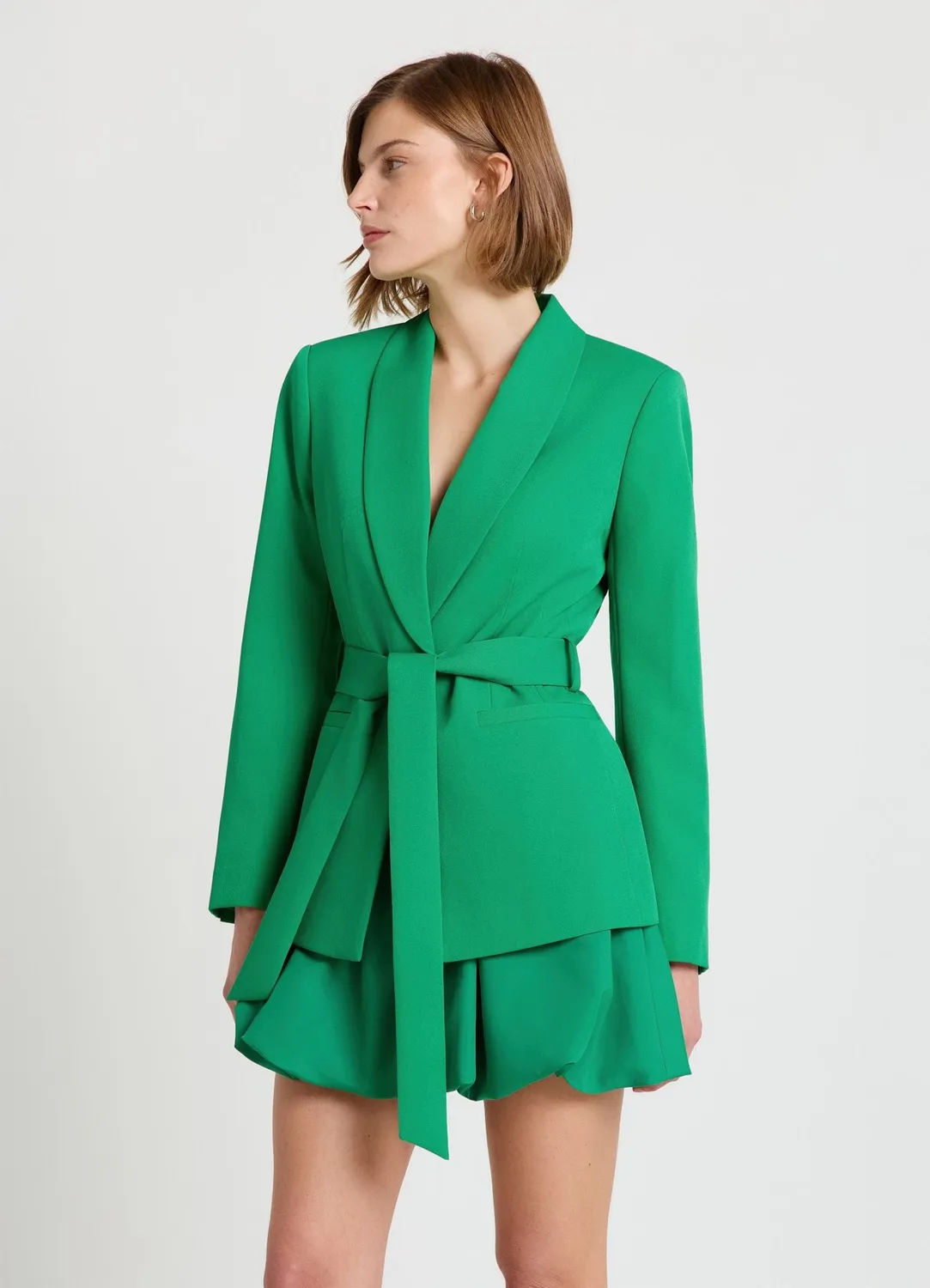 Calliope Giacca veste femme ceinturée col châle
