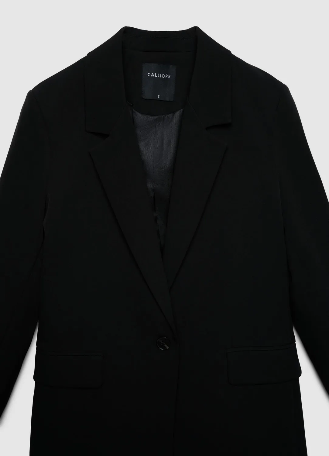 Calliope veste blazer femme un bouton unie