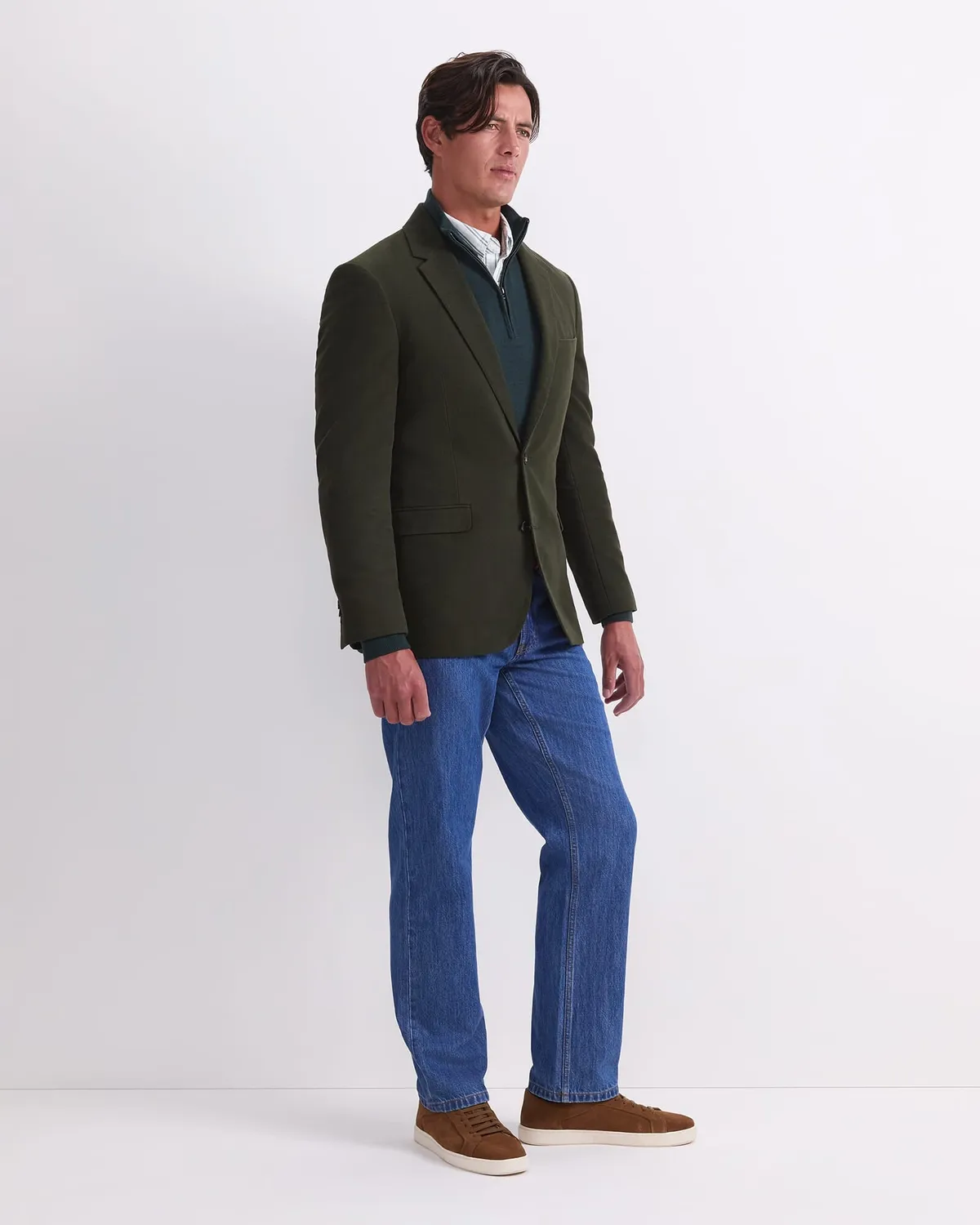 Sportscraft Moleskin blazer homme coton italien